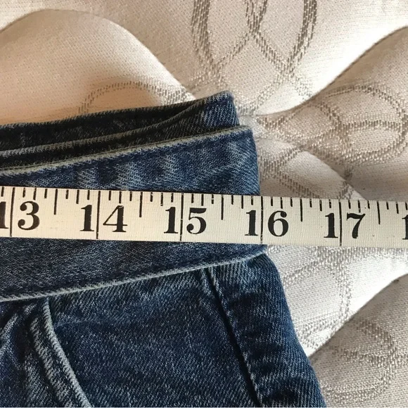 We The Free Belted Jade Denim mini skirt jean skirt 30 / 10 pockets Free People - Picture 6 of 7